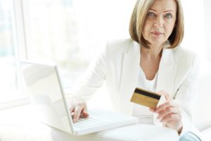 Woman at the laptop